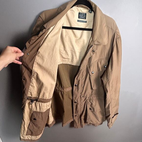 J.Crew utility Jacket Men's‎ XL Stonehall tan rugged Outlander waxed No Hood - Picture 4 of 12